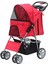 Techmrt Pawise Köpek Arabası Kırmızı 68X46X100 cm 1