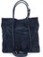 , Kadın Hakiki Deri Omuz ve El Çantası 153979Z5013 Lacivert 3