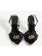 Kadın Fiyonk Detaylı Topuklu Sandalet Varen - Siyah 4