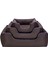 Techmrt Pet Comfort Alpha Kedi ve Köpek Yatağı Kahverengi W Mor Biye S 60X50CM 4