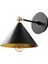 Çatı Mafsallı Hareketli Başlık Tekli Duvar Aplik Siyah,endüstriyel Metal Duvar Lambası CATI-185BLACK 2