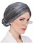 Gri Yaşlı Peruğu Çocuk Yetişkin Uyumlu 2
