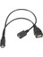 PM-17971 USB Dişi Micro USB Erkek Dişi 20 cm Y Otg Kablo 1