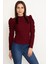 Prenses Kol Bluz Bordo W3125 1