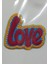 Aplike Ütü Ile Yapışan Love Arma 4x2 cm 1