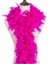 Fuşya Renk Kabarık Tüylü Otriş Boa Gerçek Tüy Dekorasyon 3