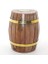 Pirinç Ahşap Fıçı Kumbara 12.5 cm 1