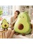 2\'li Dev Boy Sevimli Avokado Peluş Yastık ve Orta Boy Avokado 1