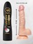 Auroraboreale Ab Set A+Süt Aromalı Yenilebilir Kayganlaştırıcı Jel 125 Ml+Realistik Dildo Damar Detaylı Gerçekçi YAPIDASETQWX1XD2TÇ 1