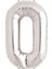 Gümüş Rengi Folyo Rakam Balon 1 Metre 1