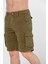 Erkek Kargo Şort Clints Haki 9