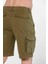 Erkek Kargo Şort Clints Haki 11