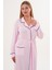 Mecit 6309 Pembe Kadın Uzun Sabahlık 3