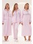 Mecit 6335 Pembe Kadın Sabahlık Gecelik Pijama 4'lü Set 1