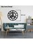 60 cm Disli Detayli Metal Duvar Saati Siyah Loft Tarzi Sessiz 1