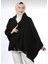 Mc Morcity Kadın Siyah Yakası Kürklü Triko Omuz Şalı 1