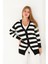 Ince Triko Hırka Çizgili Desen 1