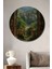 Büyüleyici Bahçe Manzaralı Ahşap Mdf Dekoratif Ev/işyeri Duvar Tablo Yuvarlak Ev/işyeri Duvar Tablo 1