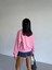 2 Iplik Bisiklet Yaka Sweat Pembe F2339 3