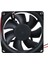 CF-241 DC12V 80X80X25MM Aksiyel Fan - 20CM Siyah-Kırmızı Güç Kablolu 2