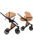 e/type - 2'si 1 Arada Bebek Arabası Seti - Karamel 1