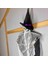 Halloween Cadılar Bayramı Iskelet Korkuluk Şapkalı Saçlı 100 cm Korku Aksesuarı 3