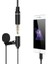 JH-041-A Cep Telefonu Için Ligthning Girişli Youtuber Yaka Mikrofonu 2