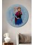 Elsa Anna Karlar Ülkesi Dekoratif Ahşap Mdf Ev/işyeri Duvar Tablo Yuvarlak Ev/işyeri Duvar Tablo 1