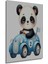 Panda Yarış Arabası Dekoratif Ahşap Mdf Ev/işyeri Duvar Tablo Dikdörtgen Ev/işyeri Duvar Tablo 3