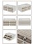 Modern Gri 3 Çekmeceli Takı Bijuteri Mücevher Kutusu Organizer Düzenleyici Şeffaf 13 x 23 x 10 cm 6