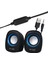 D-05A Mini 5 Watt Aux 2.0 Multimedia 1+1 USB Speaker - Hoparlör 2