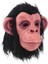 Siyah Saçlı Kafaya Tam Geçmeli Lateks Şempanze Maskesi - Lateks Maymun Orangutan Goril Maske Et Maske 3