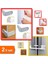 Çekmece+Dolap Koruma 2li Set Bebek Çocuk Kilidi Hızlı Takılan Emniyet Kilidi LMN456 1