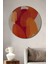 Soyut Renkli Ahşap Mdf Dekoratif Ev/işyeri Duvar Tablo Yuvarlak Ev/işyeri Duvar Tablo 1