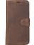 Apple iPhone 14 Pro Uyumlu Deri Cüzdanlı Kılıf Mwwn G2 Kahve 4