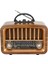 Buffer® Taşınabilir USB Ile Şarj Olabilen Klasik Am /fm/sw Transistör Retro Tipi Klasik Radyo 1