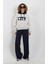 City Nakışlı Peluş Kapüşonlu Sweatshirt 2