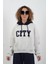 City Nakışlı Peluş Kapüşonlu Sweatshirt 4
