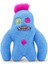 Kıllı Süper Yumuşak Zuru Fuggler Hairy Fuggs Peluş Oyuncak Sasquoosh Tuft Blue 22CM 4