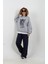 Kaplan Baskılı Tshirt Detaylı Oversize Sweatshirt 2