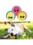Buffer® 3lü Renkli Desenli Tenis Topu Kedi Köpek Oyuncağı 2