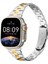 Apple Watch Series 10 42MM/9 8 7 41MM/SE (2023) Se (2022) Se 6 5 4 40MM/3 2 1 38MM Saat Kayışı Paslanmaz Çelik-Gümüş+Altın (Yurt Dışından) 3