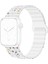 Apple Watch Series 10 42MM/9 8 7 41MM/SE (2023) Se (2022) Se 6 5 4 40MM/3 2 1 38MM Için Manyetik Silikon Kayış - Beyaz (Yurt Dışından) 1