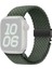 Apple Watch Series 10, 9, 8, 7, Se, 6, 5, 4, 3, 2, 1, 42 Mm, 41 Mm, 40 Mm, 38 mm Paraşüt Tokalı Örgülü Saat Kayışı - Koyu Zeytin Yeşili Naylon Kayış (Yurt Dışından) 1