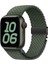 Apple Watch Series 10, 9, 8, 7, Se, 6, 5, 4, 3, 2, 1, 42 Mm, 41 Mm, 40 Mm, 38 mm Paraşüt Tokalı Örgülü Saat Kayışı - Koyu Zeytin Yeşili Naylon Kayış (Yurt Dışından) 3