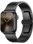 Apple Watch Series 10 46MM/ULTRA 2/ Ultra 49MM/9 8 7 45MM/SE (2023) Se (2022) Se 6 5 4 44MM/3 2 1 42MM Için Titanyum Alaşımlı Kayış - Siyah (Yurt Dışından) 4