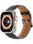 Apple Watch Series 10 46MM/ULTRA 2 Ultra 49MM/9 8 7 45MM/SE (2023) Se (2022) Se 6 5 4 44MM/3 2 1 42MM Düz Dokulu Saat Kayışı - Siyah (Yurt Dışından) 5