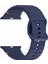 Apple Watch Series 10 46MM/ULTRA 2 Ultra 49MM/SERIES 9 8 7 45MM/SE (2023) Se (2022) Se 6 5 4 44MM/3 2 1 42MM Için Silikon Kayış - Lacivert (Yurt Dışından) 4