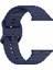Apple Watch Series 10 46MM/ULTRA 2 Ultra 49MM/SERIES 9 8 7 45MM/SE (2023) Se (2022) Se 6 5 4 44MM/3 2 1 42MM Için Silikon Kayış - Lacivert (Yurt Dışından) 5