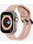 Kalebol Apple Watch Series 10 42MM/9 8 7 41MM/SE (2023) Se (2022) Se 6 5 4 40MM/3 2 1 38MM Saat Kayışı Silikon Kayış-Pembe (Yurt Dışından) 5